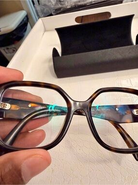 Prada Tortoiseshell Brown Oversized Optical Glasses